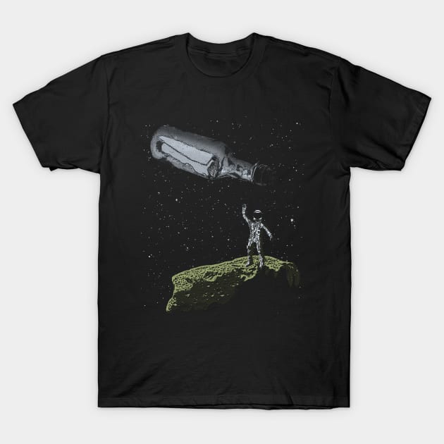 Space Castaway T-Shirt by bronzarino